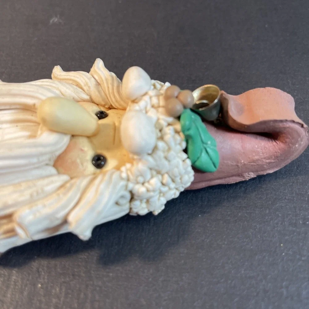 VTG Clay Art Design 6 Inch Santa Claus St. Nicholas Refrigerator Magnet